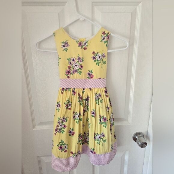 Rare Editions Yellow Pleated Sundress Halter Wedding Guest - Picture 1 of 3